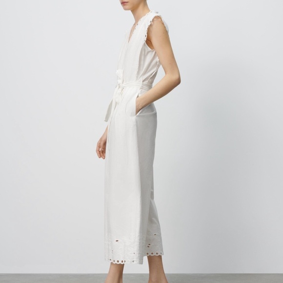 Zara Embroidered Eyelet Jumpsuit - Picture 3 of 5